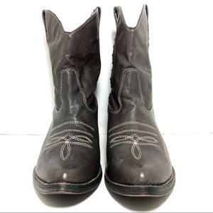 Very Volatile Bolero Brown Leather Boots Sz 7.5
